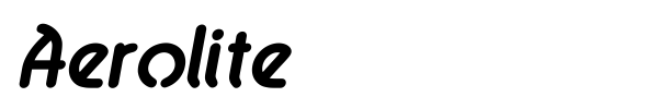 Aerolite font preview